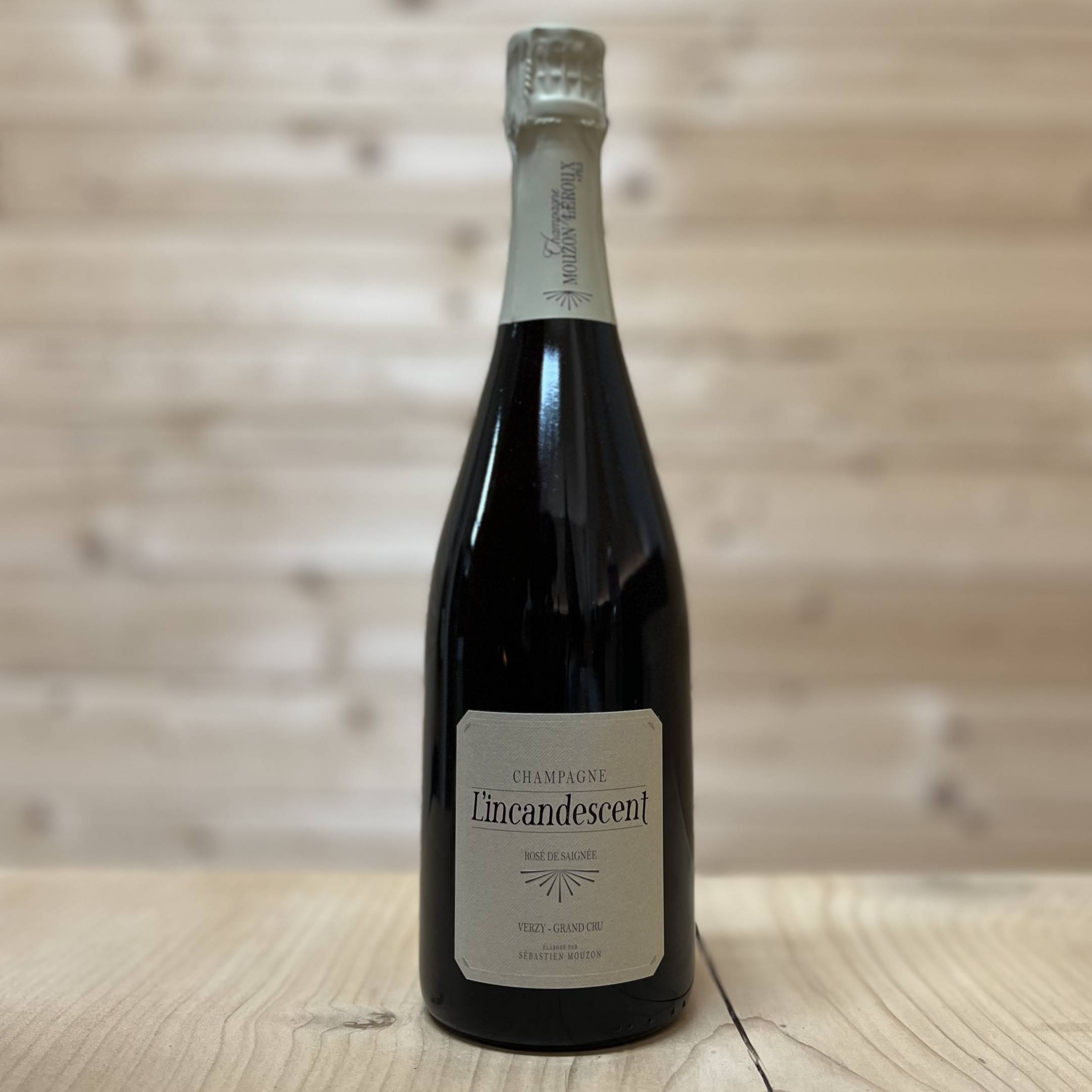 Mouzon Leroux Champagne Grand Cru L’Incandescent Rosé De Saignée Extra Brut.