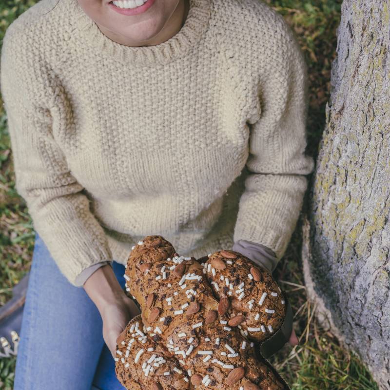  Colomba cioccolato al fieno caramellato