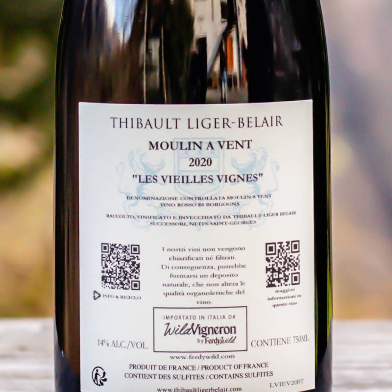 Thibault Liger Belair Moulin à Vent Les Vieilles Vignes 2020