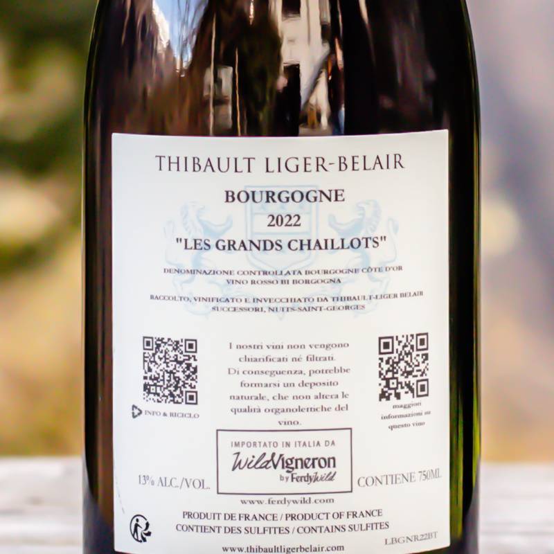 Thibault Liger Belair Bourgogne cuvée Les Grands Chaillots 2022