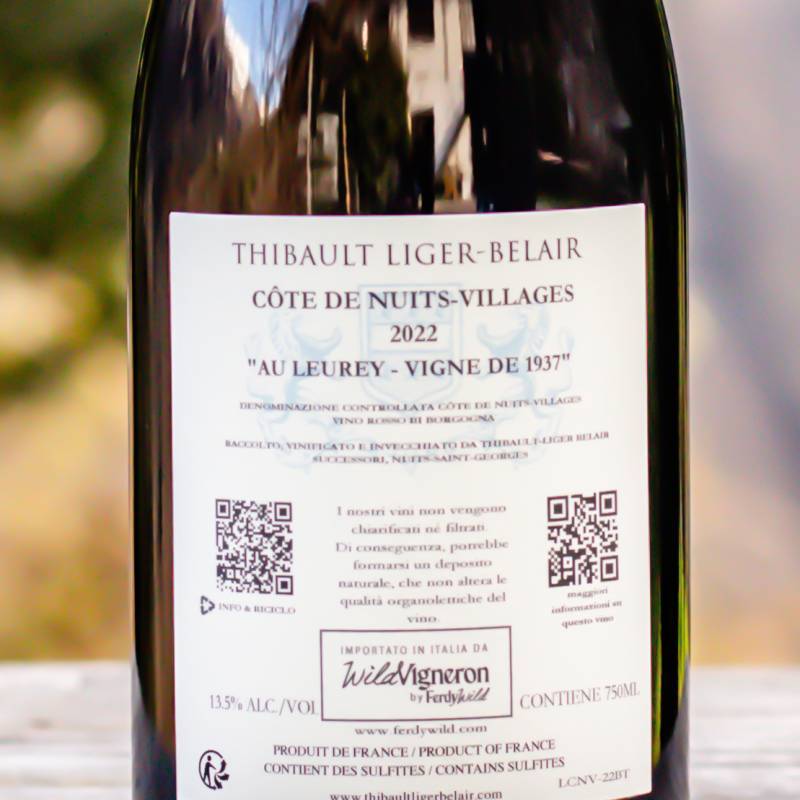 Thibault Liger Belair Cote de Nuits-Villages Au Leurey-Vigne de 1937 - 2022