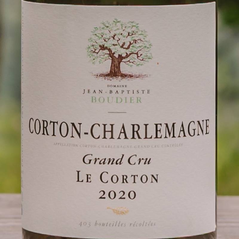 Jean Baptiste Boudier Corton Charlemagne Grand Cru Le Corton 2020