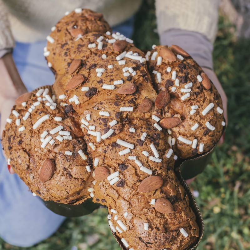  Colomba cioccolato al fieno caramellato